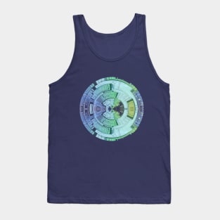 Metallic circle Tank Top